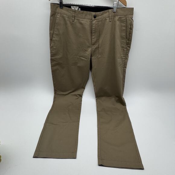 VTG Volcom Pants Mens Sz 36 Brown Chinos Skater True to This - Picture 1 of 11